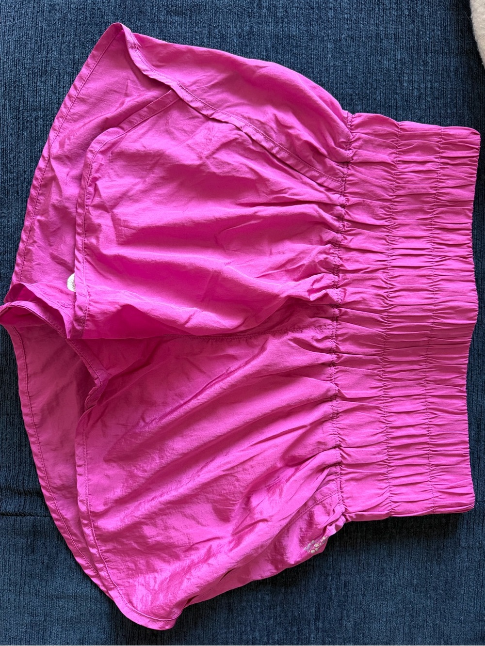 Bright Pink FP Movement athletic shorts